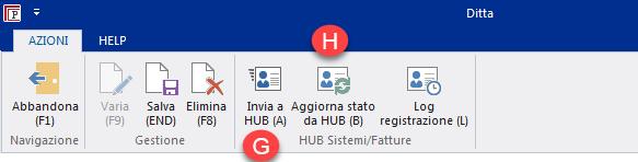 della ditta (per le imprese quella censita presso il registro imprese della camera di commercio o su INIPEC).