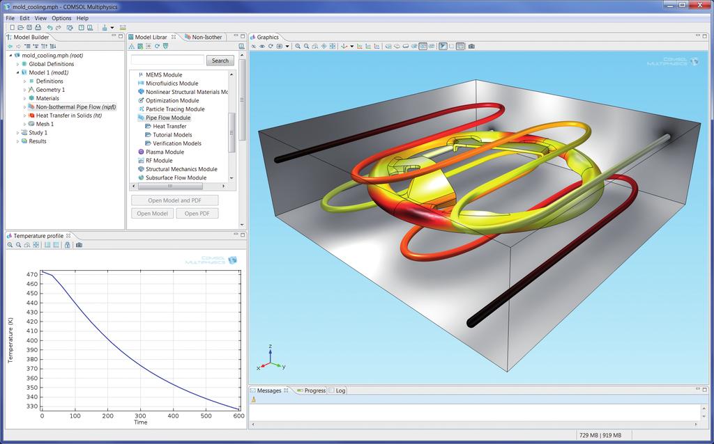 u pipe flow module u