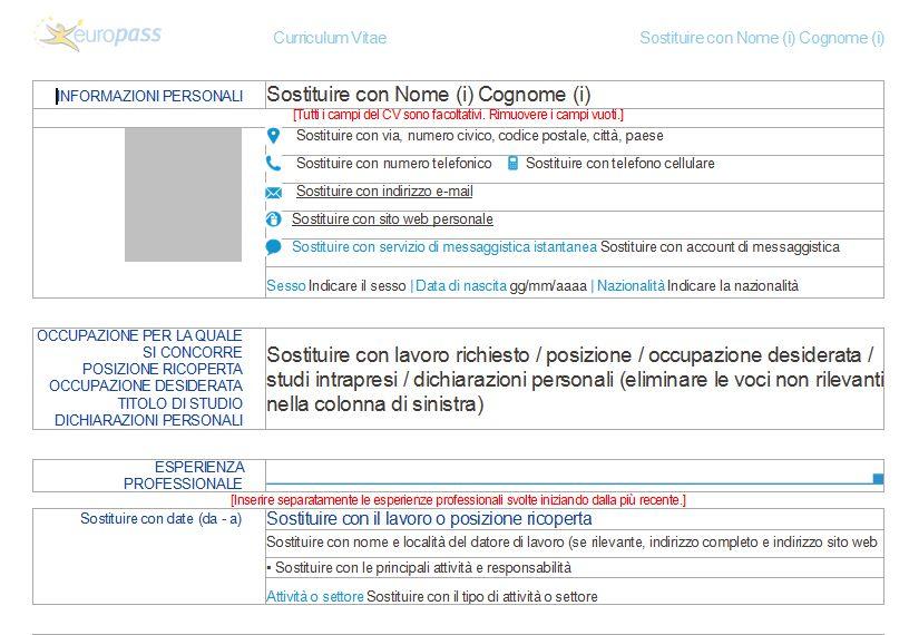 CURRICULUM EUROPEO https://europass.
