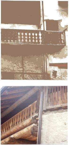 La struttura dei ballatoi e dei balconi dovrà essere costruita con materiale e finitura derivante dalla funzione che tradizionalmente si collocava