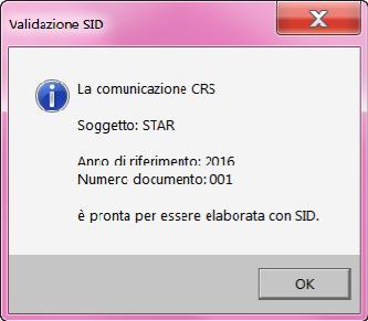 SALVATAGGIO COMUNICAZIONE Indicare al programma dove salvare la comunicazione e premere SALVA Il programma crea la comunicazione ed emette un messaggio di conferma.