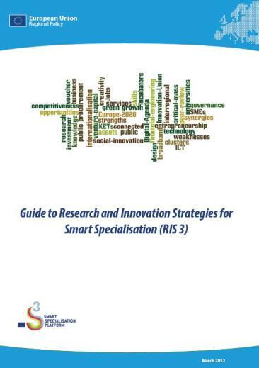 SSS come processo strategico La guida SSS individua 6 Step operativi per addivenire alla strategia regionale RIS3: 1. analisi del contesto regionale e del potenziale di innovazione; 2.