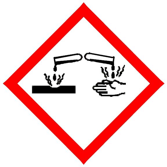 Pericolo Indicazioni di Pericolo: H315 Provoca irritazione cutanea. H318 Provoca gravi lesioni oculari. H317 Può provocare una reazione allergica cutanea.