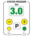 della pompa. Premere il pulsante A (led verde acceso) e impostare il valore sul display con i pulsanti + (più) e - (meno). Passo 0,5 A.