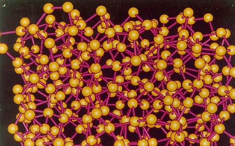 Nei minerali allo stato amorfo gli atomi