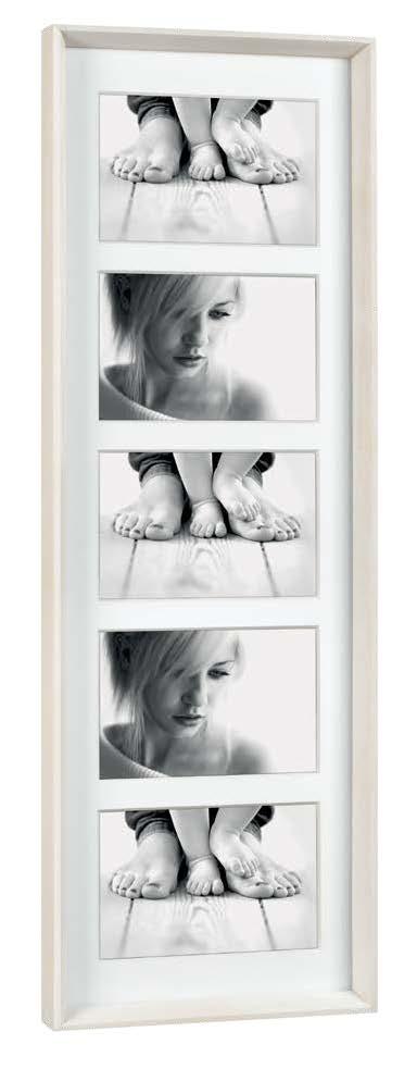 spessore / Multi wooden photo frame with thick mount (D) Grigio