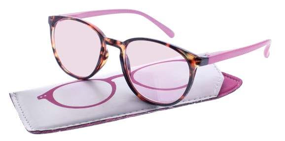 glasses with coloured lenses