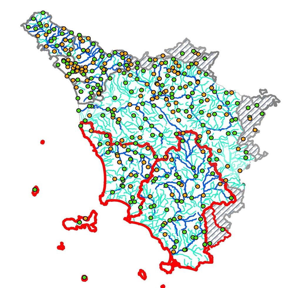 ARTICOLAZIONE DEL PROGETTO (3) LOTTO TOSCANA SUD-COSTA Rete Toscana Sud-Costa TERRITORIO: AdB Ombrone GR, AdB Fiora, AdB