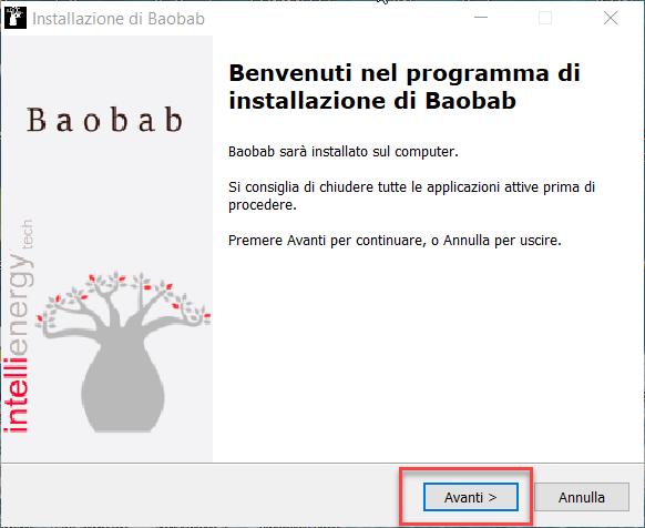 Alla schermata di benvenuto rispondere premendo AVANTI Mantenere la scelta consigliata (Protocollo INTERNO).