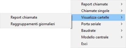 Visualizzazione informazioni Cliccare con il tasto destro del mouse sull icona del programma presente nell area di notifica della barra delle applicazioni.