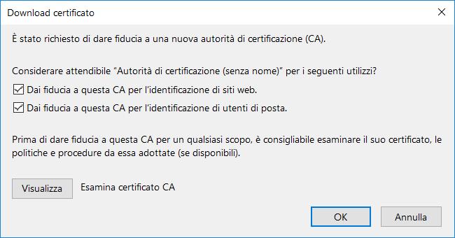 Verificare che il