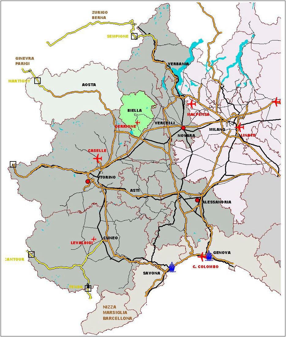 la Provincia di Biella istituita nel 1992 e amministrativamente operativa dal 1995 Regione Piemonte superficie 25.399 Kmq 4.341.