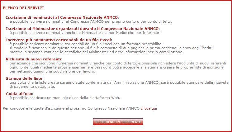 Congresso ANMCO on line -Manuale Utente Rev. 6 del 12 febbraio 2015 7 1.4.