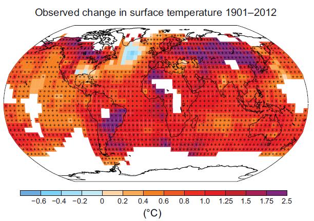 CAMBIAMENTI CLIMATICI OSSERVATI TEMPERATURA GLOBALE Gli ultimi tre decenni sono stati i più caldi dal 1850, quando sono iniziate le misure termometriche a livello globale.