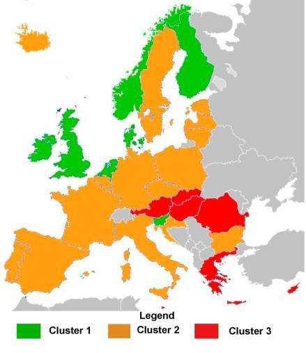 Quanto sono capaci i paesi europei a contrastare le disuguaglianze sociali di salute? Cluster 1: Relatively positive and active response to health inequalities.