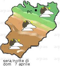 bollettino meteo per la provincia di Piacenza weather forecast for the Piacenza province Temp MAX 13 C 6 C Pioggia Rain 8mm 3mm Vento Wind 26km/h 24km/h Temp.