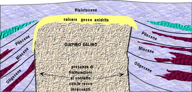 La densità media delle R. evaporitiche è più bassa di quella media delle rocce della crosta.