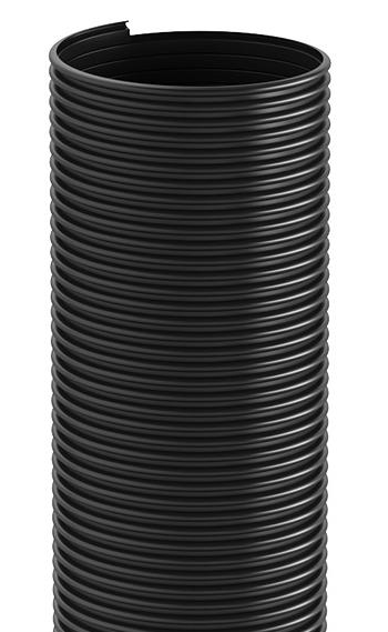 TUBI PER ASPIRAZIONE ASPIREX EOLO Descrizione: Tubo in PVC plastificato di colore grigio, con spirale di rinforzo in PVC rigido, corrugato esternamente, liscio internamente.