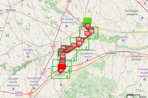 Rif. km parziali km totali