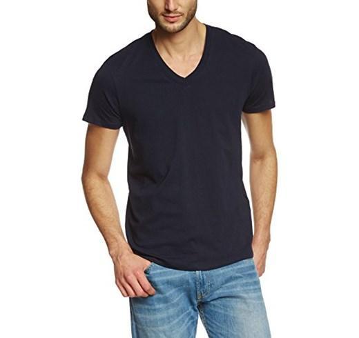 Codice SR/AN8004 T-shirt nera con scollo a V In cotone 100% da 160 gr mq CON STAMPA AD 1 COLORE SU 1 LATO,