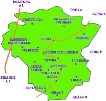 MARRADI VICCHIO LUNICA si trova a Vicchio, nel cuore del Mugello, a circa 30 km da Marradi, dove siete