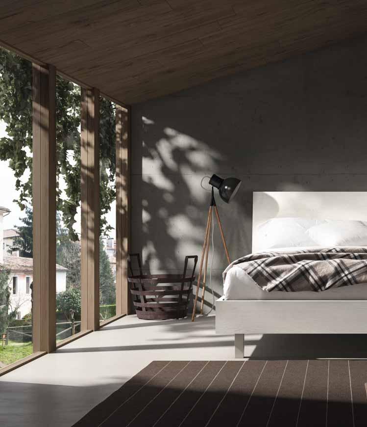 48 GRUPPO LETTO BASIC ROVERE POLAR +