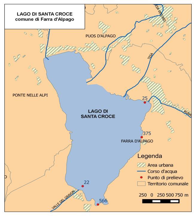 Figura 5: acque di balneazione del lago