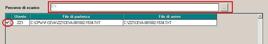 Come già previsto per il CEAV selezionare il drive di destinazione e la ditta della quale si vuole estrarre il tracciato per l invio telematico. 1.2.