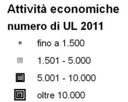 attività economiche italiane +7,5% rispetto al 2001 LOMBARDIA: AREE AD ELEVATA