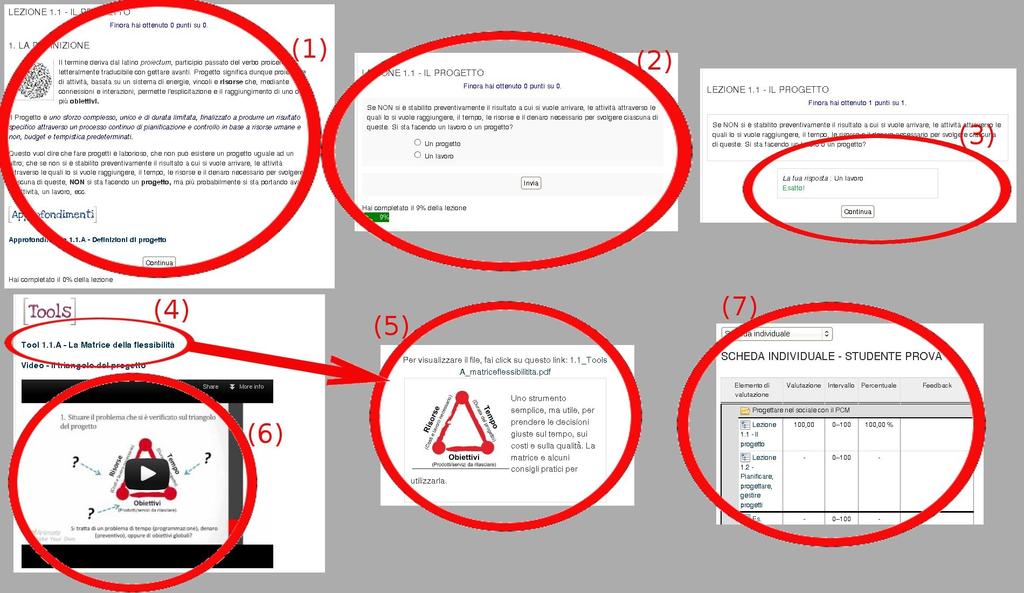 È l'insieme di queste risorse diverse e collegate che compone il modulo vero e proprio, ed ognuna di esse ha un importante ruolo didattico che non va sottovalutato. 6.