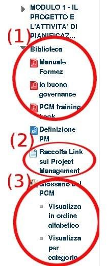 6.4 Le risorse didattiche e il glossario Le piattaforme di e-learning permettono di costruire innumerevoli risorse didattiche utili per arricchire i corsi, i moduli o le singole lezioni.