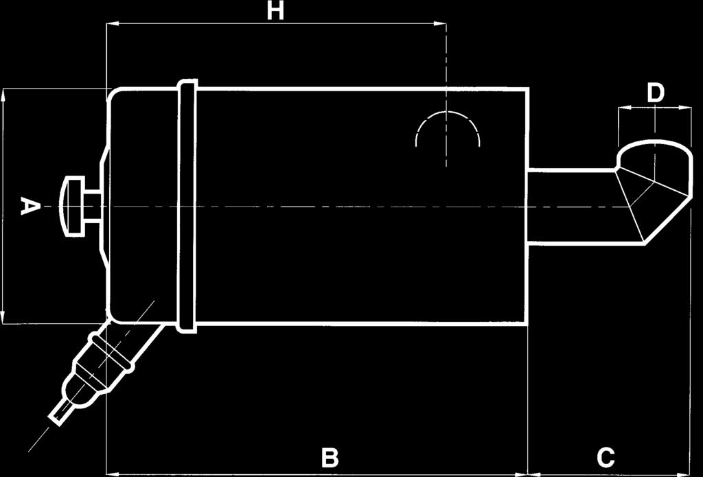 Filtro aria a secco con curva Dimensioni - Dimension A B C D E F G H