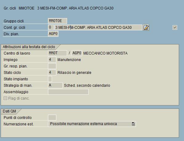 Lista apparecchiature codificata e caratteristiche tecniche 1 PASSO Il