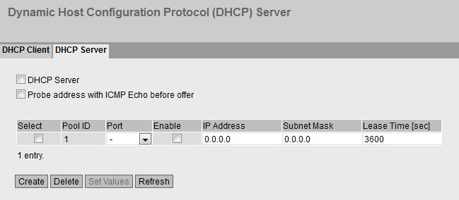 5.4 Il menu "System" Dispositivi con un interfaccia IP In questa pagina definire gli indirizzi IPv4 che devono essere assegnati tramite determinate porte.