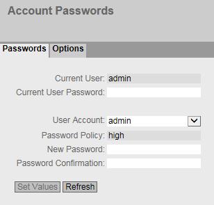 5.7 Il menu "Security" 3. Selezionare un ruolo. 4. Inserire una descrizione per il collegamento di un gruppo ad un ruolo. 5. Fare clic sul pulsante "Set Values".