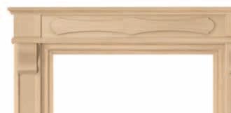 5-60 Le Finiture Legno - The Wood Finishes cm 11,5 Capitello Formelle con coprifili mod. Bastoncino liscio Formelle doorhead with casings mod.