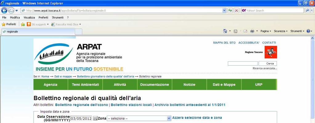 La gestione ARPAT dei dati di qualità dell aria Validazione giornaliera