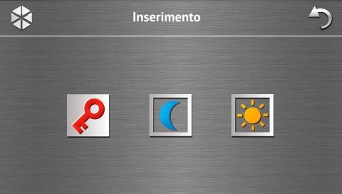 6 INT-TSG SATEL Inserimento LUNA. Schermata con la scelta delle partizioni Questa schermata viene visualizzata se è possibile inserire due le partizioni.