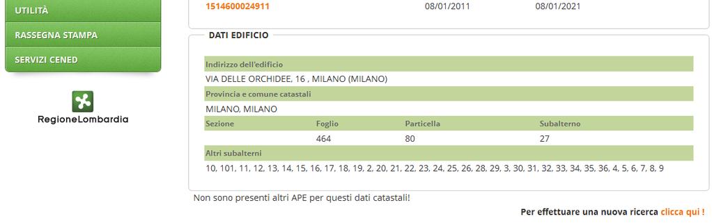 indicatori che concorrono alla definizione di un Edificio ad energia quasi zero tramite il caricamento di un file.xml prodotto esclusivamente dal software CENED+2.