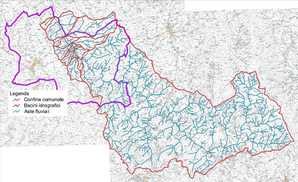 Borro Inferno Figura 3 Inquadramento geografico dei bacini idrografici afferenti al