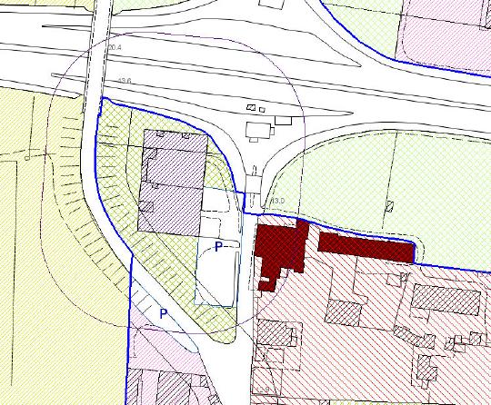 5- Rettifica dell estensione del parcheggio adiacente all ex