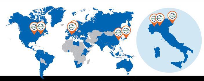 Una Produzione alleata dell Ambiente Il Gruppo ha 9 stabilimenti in Italia, Germania, Svizzera, Cina, Giappone, Stati Uniti e Canada Tutti gli insediamenti produttivi Bracco prestano una particolare