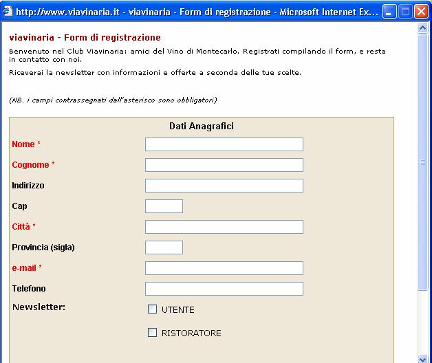 COINVOLGIMENTO - DIALOGO La registrazione può avvenire come ristoratore o