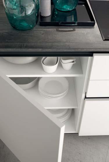 More depth in the kitchen Deeper and more spacious base units for storing