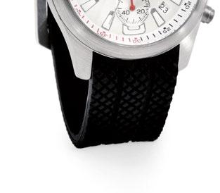 metal - Movement: TMI VD53 - Glass: mineral Strap: rubber, 22/20 mm - Caseback: snap type,