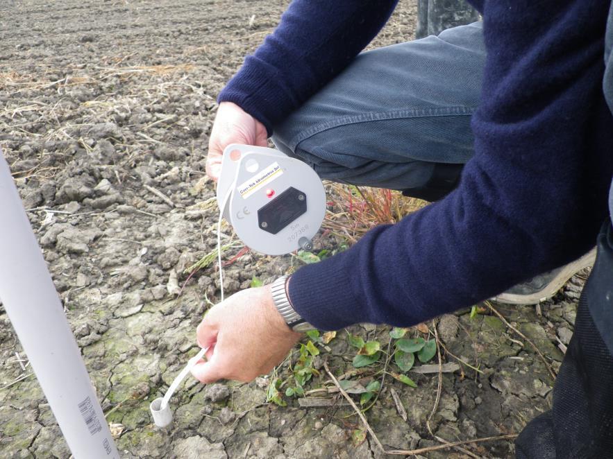 Monitoraggio delle acque in uscita dai dreni del campo sperimentale