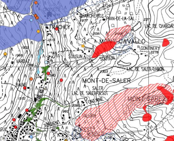 Posa di cavi elettrici sotterranei a 15 kv in località Crest, Soussan e Charcherio nel comune di Ayas - 12 CONCLUSIONI L indagine condotta non ha evidenziato gravi controindicazioni di tipo geologico