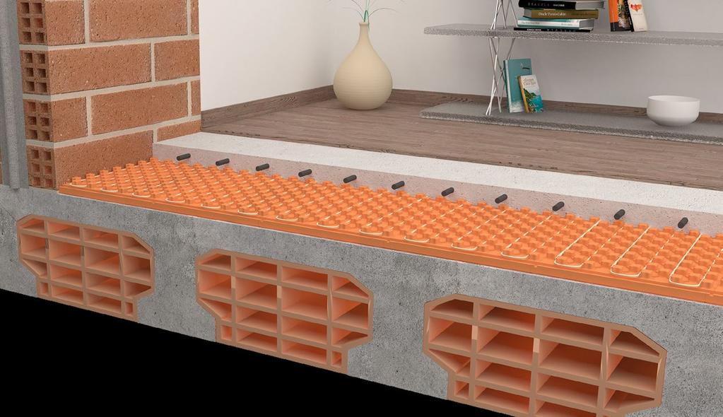 Pannello Poronfloor - 45 mm Solaio in latero cemento - H 220 mm Massetto in fibre per pavimento riscaldato - 40 mm TABELLE ZONE CLIMATICHE SOLAIO TRA AMBIENTI RISCALDATI Le tabelle di seguito