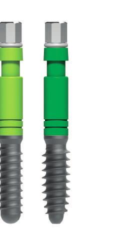 impianti Leone Impianti Max Stability Ø 3,75 mm diametro di connessione 2,2 mm codice colore verde Ø 3,3