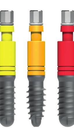 110-3814-02 Ø 4,1 mm Impianti Max Stability Ø 4,5 mm diametro di connessione 3,0 mm codice colore giallo Ø